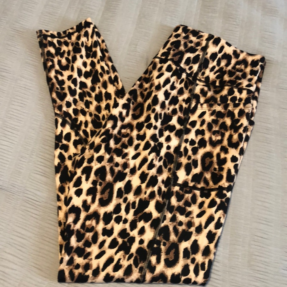 Victoria Secret Leopard Leggings sz 16 long